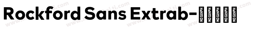 Rockford Sans Extrab字体转换